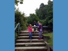 Station: Krankentrage-Parcours