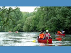 Kanutour auf der Donau von Rottenacker nach Öpfingen.